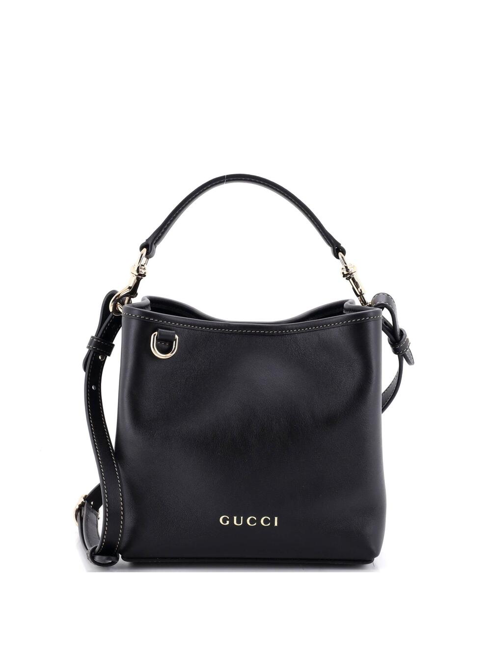 Gucci Emblem Bucket Bag Leather Small #370834G18B